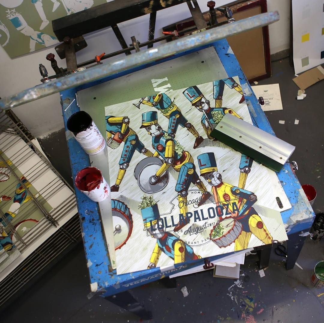 FatCap Agency a eu l'honneur de collaborer avec Pixel Pancho pour la création du poster officiel de l'édition 2017 du festival Lollapalooza
