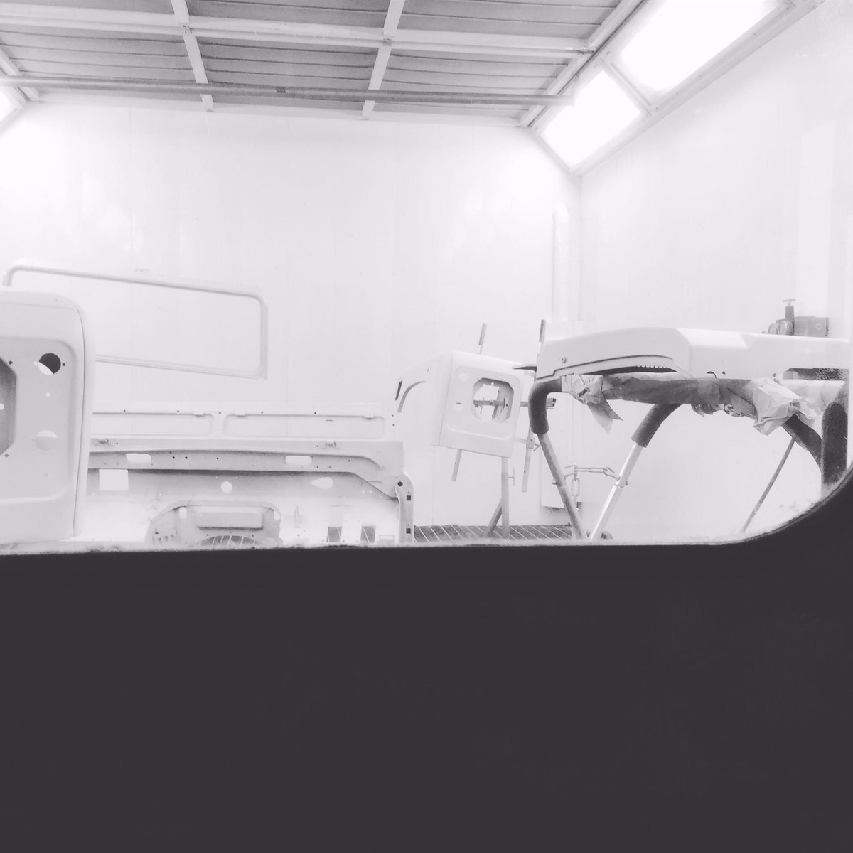 Panels in the booth for painting 👍🏻