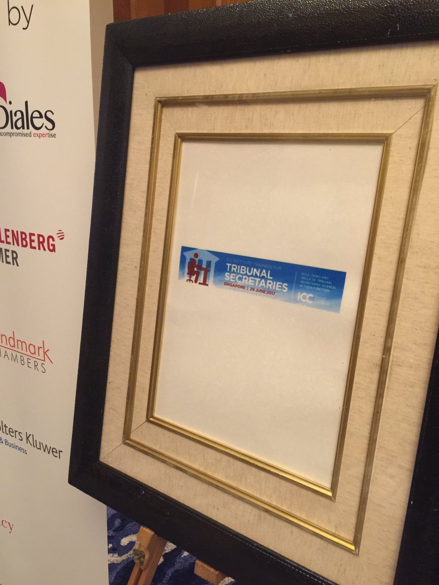 Delighted to be speaking at the ICC Institute training for Tribunal Secretaries on the topic of 'Technology in Arbitration'.