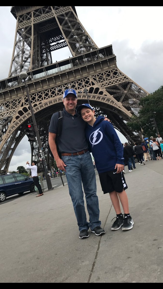 SoSaysCole's tweet photo. Getting ready for the season in Paris! @TBLightning #distantthunder https://t.co/GP6eKWPSu5