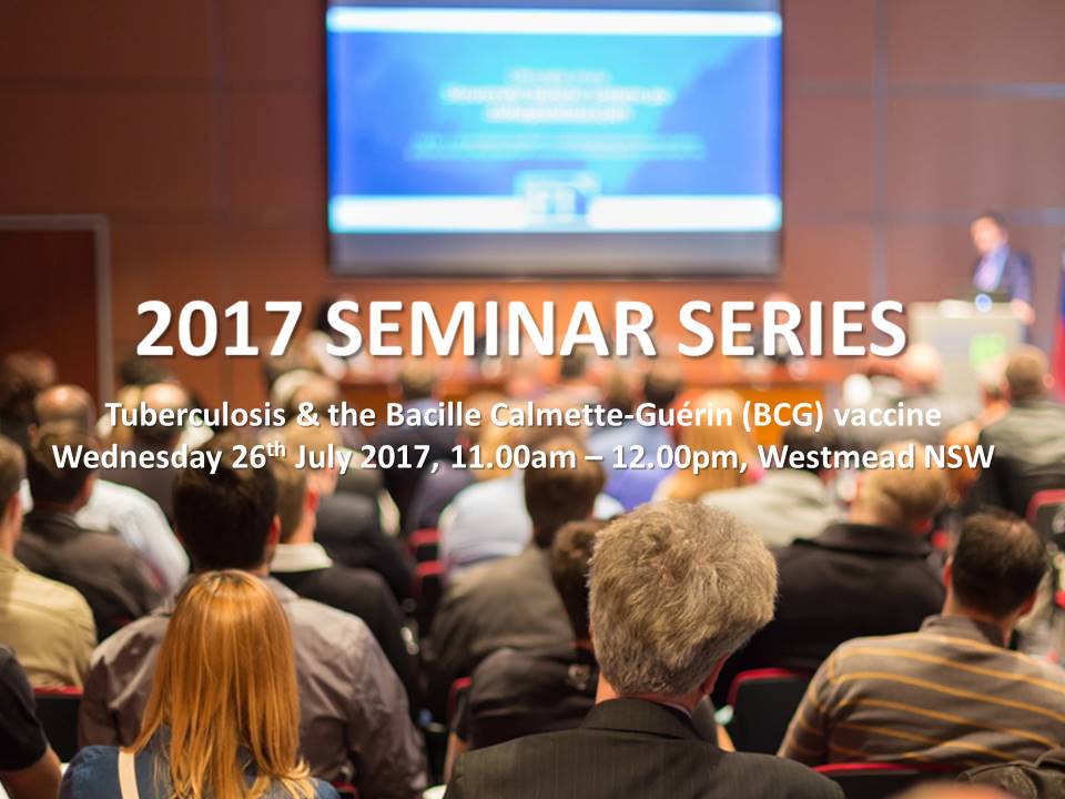 Hear from Professor Ben Marais &amp; @DrFrankBeard on TB &amp; the BCG vaccine at our #NCIRSseminar. Registrations now open bit.ly/2u0jhFD