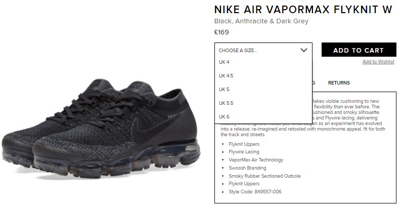 end clothing nike vapormax