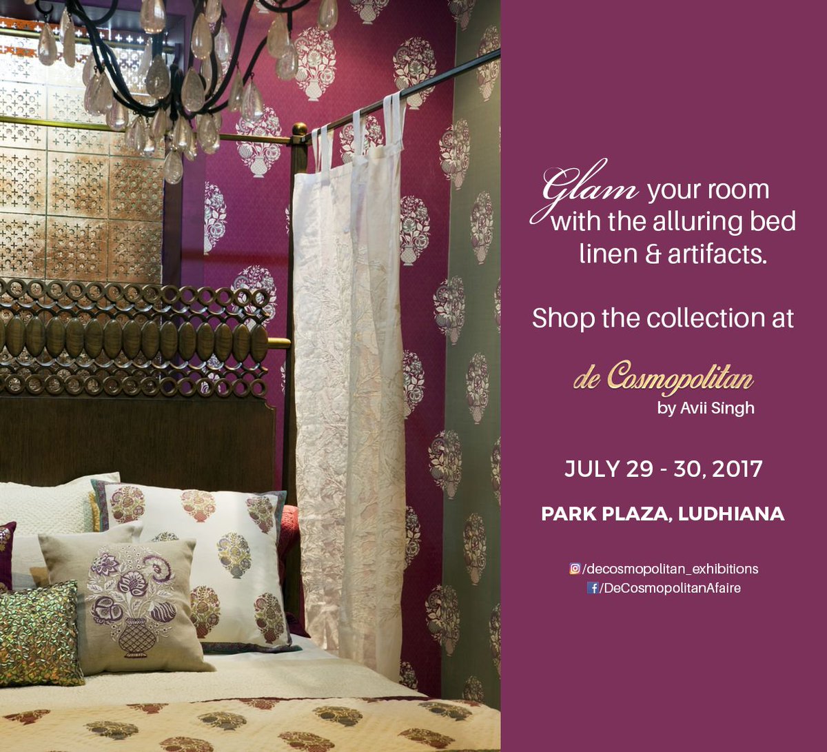 decosmopolitan's tweet photo. Redefine your house with the exemplary artifacts & bed linen at #DeCosmopolitan's #RakhiEdition #Exhibition.
#RakhiEdition #Decosmopolitan https://t.co/5lHayhzbt8