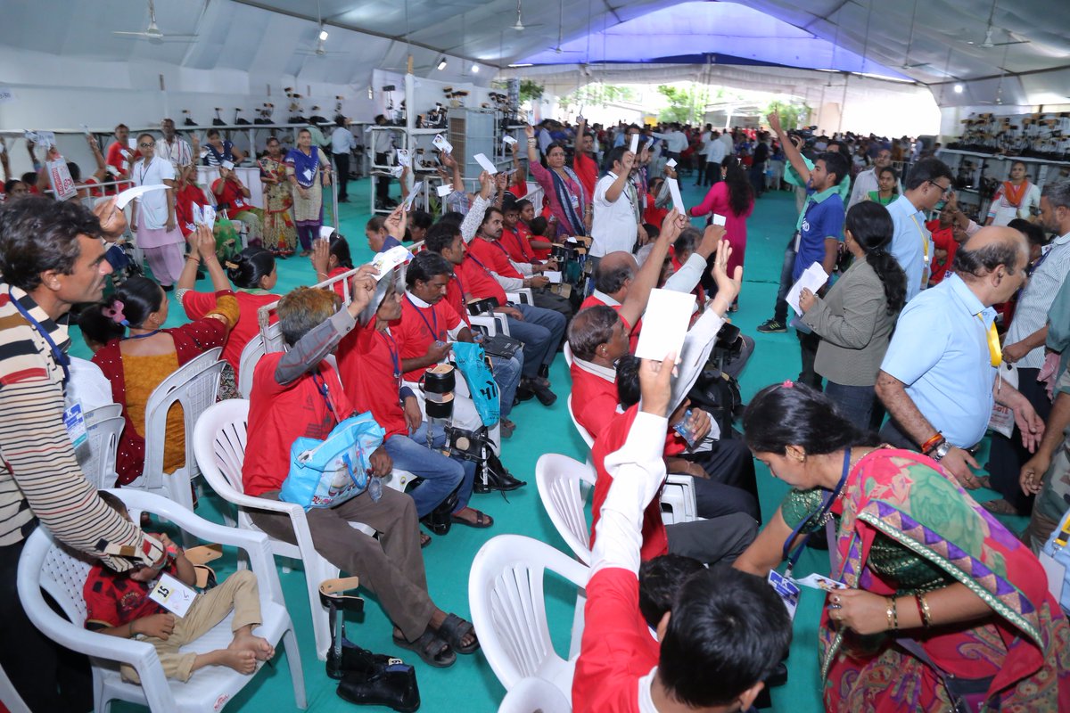 socialpwds's tweet photo. #DivyangMegaCamp : Guinness World Record is being attempted in #Rajkot today.

@narendramodi @vijayrupanibjp @TCGEHLOT https://t.co/n6iFt8ihhF