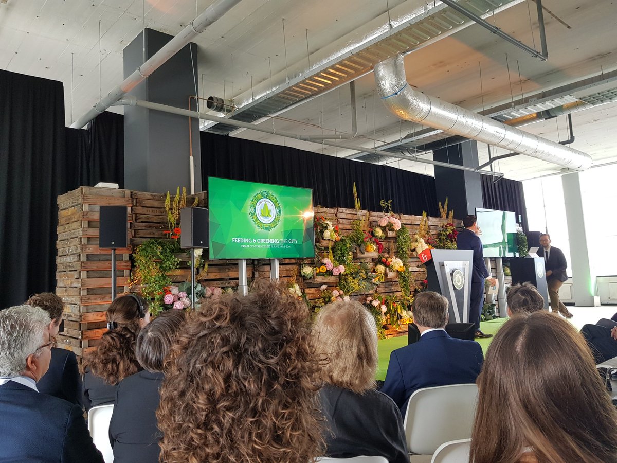 #ERIAFF2017 Conference vandaag, straks sessie urban farming voorzitten. Zin in!