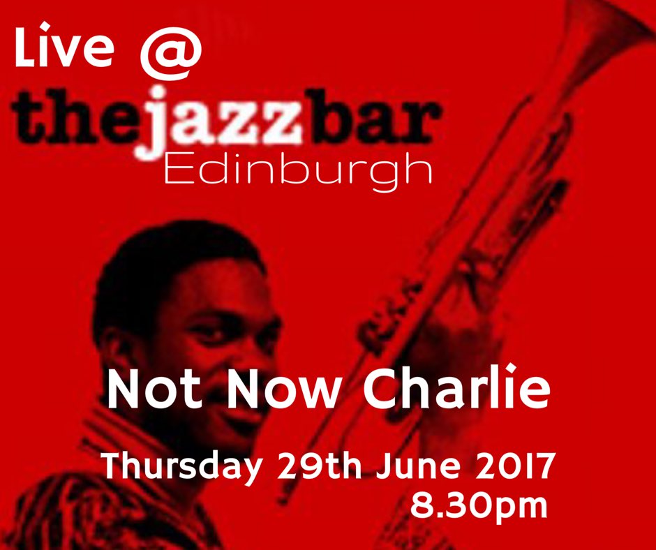 NotNow_Charlie's tweet image. The weather may be rubbish but we're still buzzing to be playing @TheJazzBar tonight. Be there or be an equilateral rectangle #jazz100