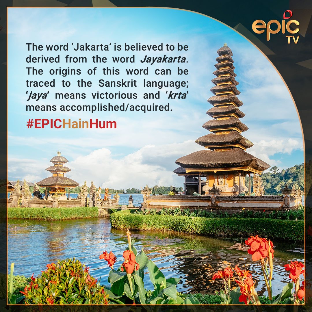 OfficalEPICTV's tweet photo. Indonesia is home to over 1 million citizens who claim an Indian ancestry. #EPICHainHum https://t.co/8fABKYdbtA