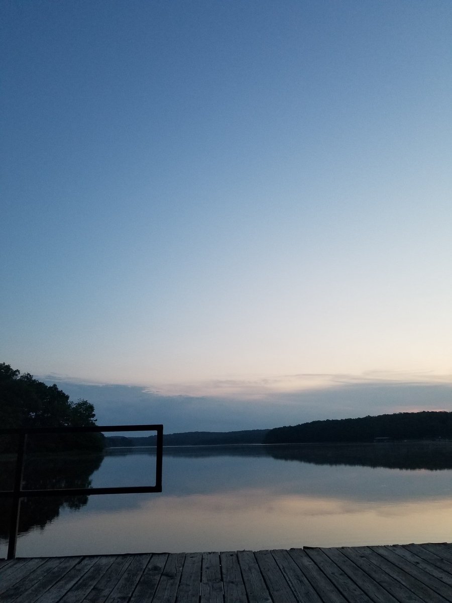 Half_Daddy's tweet photo. Good morning from the dock of Huck's Cove dock on Day 4 of #catholicadventureweek we camped out to watch the #sunrise #boyscouts #nofilter https://t.co/kObNyvnQ0A