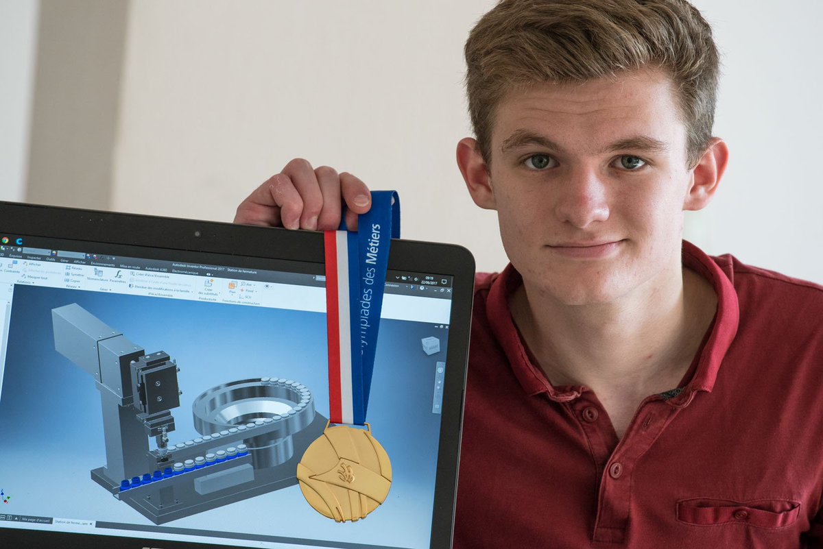 topobfc's tweet photo. D'#echecscolaire en 4e à école d'#ingénieur Adrien Mary médaillé d'or @WorldSkillsFR @WorldSkillsAD #lyceejuleshaag https://t.co/wgsX9L0sE3 https://t.co/TdrvDYqIZc