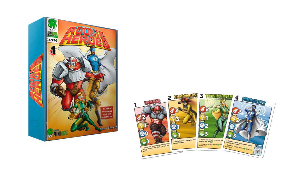 Rookie Heroes llega a las tiendas #juegosdemesa <a href="/EdPrimigenio/">Primigenio</a> <a href="/Isilendor_Games/">Isilendor Games</a> consolaytablero.com/2017/06/29/roo…