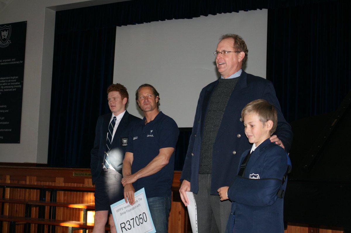 WPPSLive's tweet photo. Today Old Boy Chris Bertish gave an inspirational talk and the boys handed over the R 37050 they raised for The Smile Foundation. https://t.co/ORoJzaZ1ww