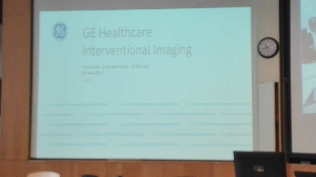 POURCHEZ's tweet photo. Poursuite du symposium «ingénierie et santé» @MINES_StEtienne avec présentation de @GEHealthcare sur l imagerie interventionnelle https://t.co/PURmOIiV0I