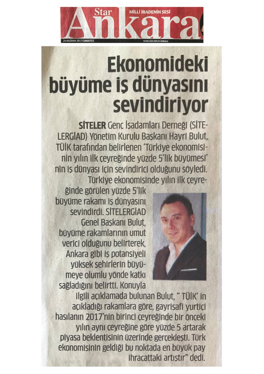 sitelergiad's tweet photo. SİTELER GİAD Başkanı Hayri Bulut : "Siteler tüketicinin güvenini kazanarak büyüyecek." https://t.co/XS47XNuEVm