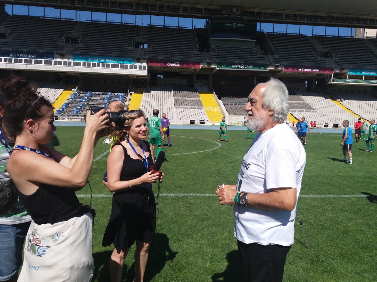 MagnaMagazine's tweet photo. Josep Maldonado, que juga amb l'equip que ha format ESI (esport solidari internacional)
"El walking futbol és un instrument de felicitat" https://t.co/mLaTevWVs1