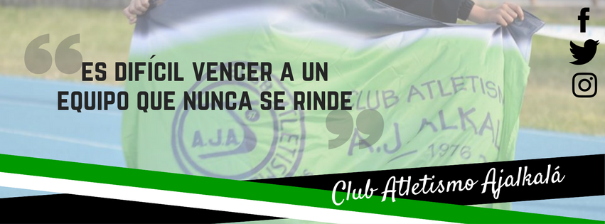 Ajalkala's tweet photo. "Es difícil vencer a un equipo que nunca se rinde" #Ajalkalá #Atletismo https://t.co/ZCPLnz7i2K