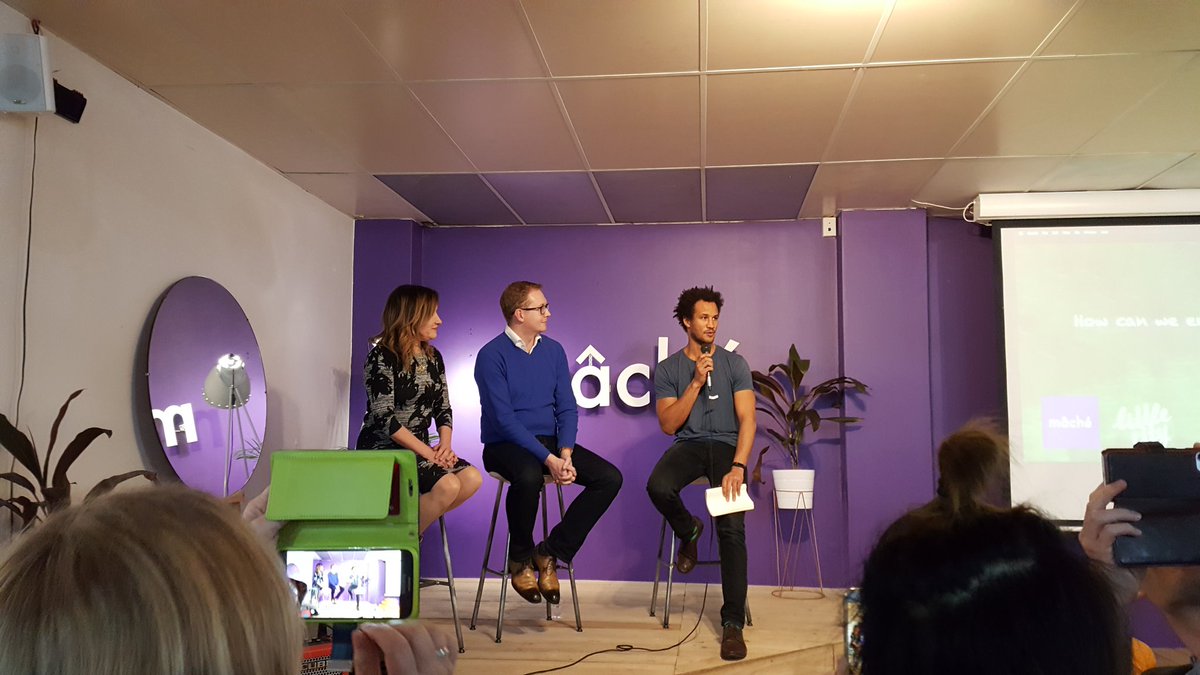 SarahEsbie's tweet photo. Nice to kick off #entrepreneursweek at @MacheAdelaide with @danslangeberg and @LittleCity118 asking "how can we embrace entrepreneurship?" https://t.co/pBSbB5HftT