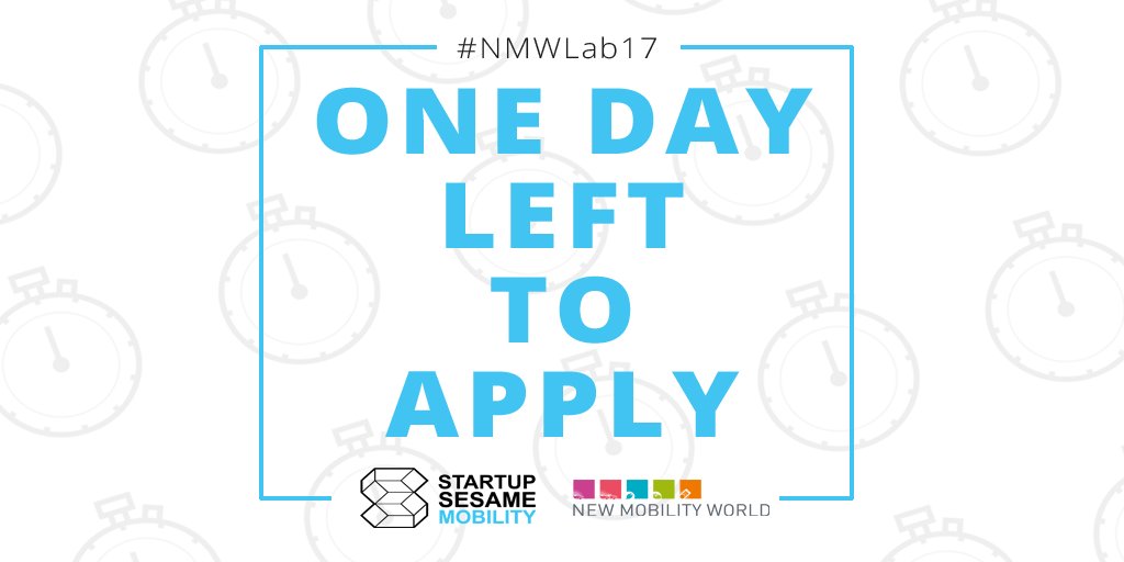 sesamers's tweet photo. 📢 D-1 before the end of the #NMWLab17 call! #Startups this is your chance to pitch your concept&amp; win valuable prizes https://t.co/65lCPE0vNh https://t.co/Ld1gtun0mH
