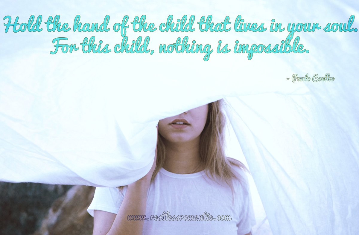 rstlessromantic's tweet photo. Let your inner child loose! #innerchild #nothingisimpossible #everythingismagical https://t.co/fDZB0vz67u