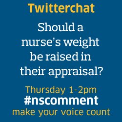 NurseStandard's tweet photo. How would you react if your manager raised your weight in your appraisal? Read this https://t.co/Zj0azDUCzf & join #nscomment https://t.co/90sBGDcvAa