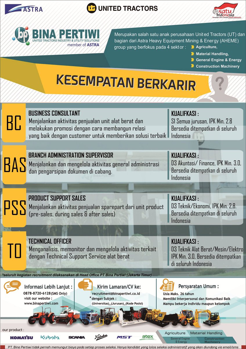 Bina Pertiwi Career tweet media