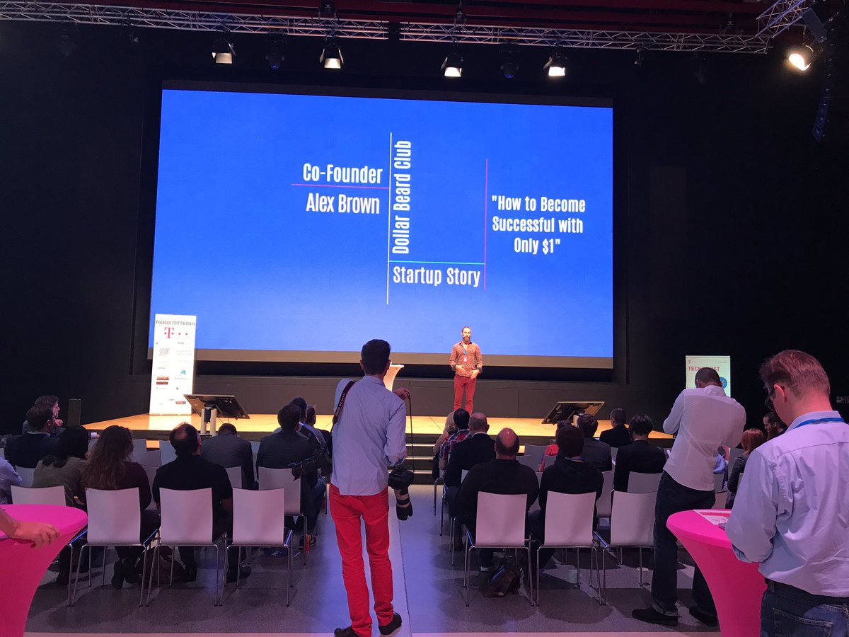 ThisIsPriceCon's tweet photo. "We help you grow your beard for just $1" πππͺπΌstartup story at PriceCon by @alextbrown from @dollarbeardclub! #Pricing #PriceCon #beardsmen https://t.co/ge0i19gqA0