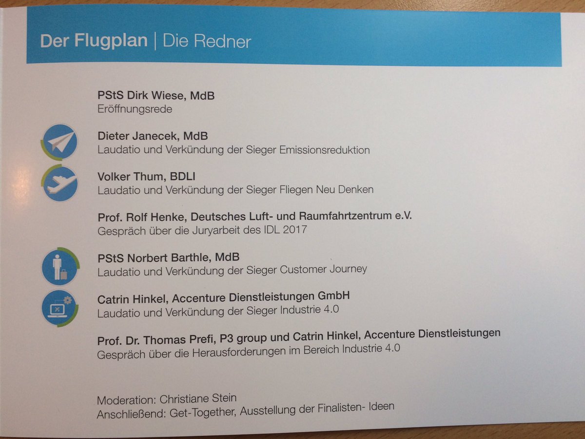 idl_social's tweet photo. Der heutige Flugplan für den Abend! In 1std #digiav #idl2017 #preisverleihung https://t.co/xywDIuGez2