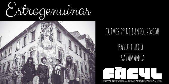 NordikaProd's tweet photo. Esta tarde en #Salamanca @Estrogenuinas estarán tocando en el @FacylFestival !! No te pierdas a uno de los grupos del año tocando en casa! https://t.co/JqQ0vXYHKL