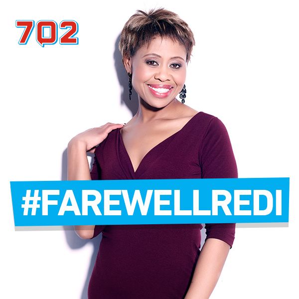 Radio702's tweet image. Don't miss Redi's final afternoon drive show today at 3pm. #FarewellRedi