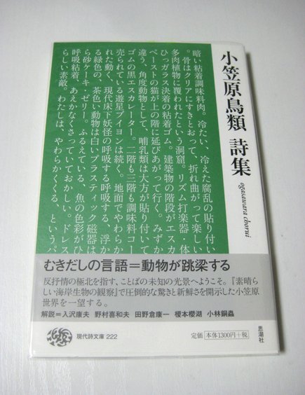 酉島伝法 Dempow Torishima 小笠原鳥類 詩集 読んでる