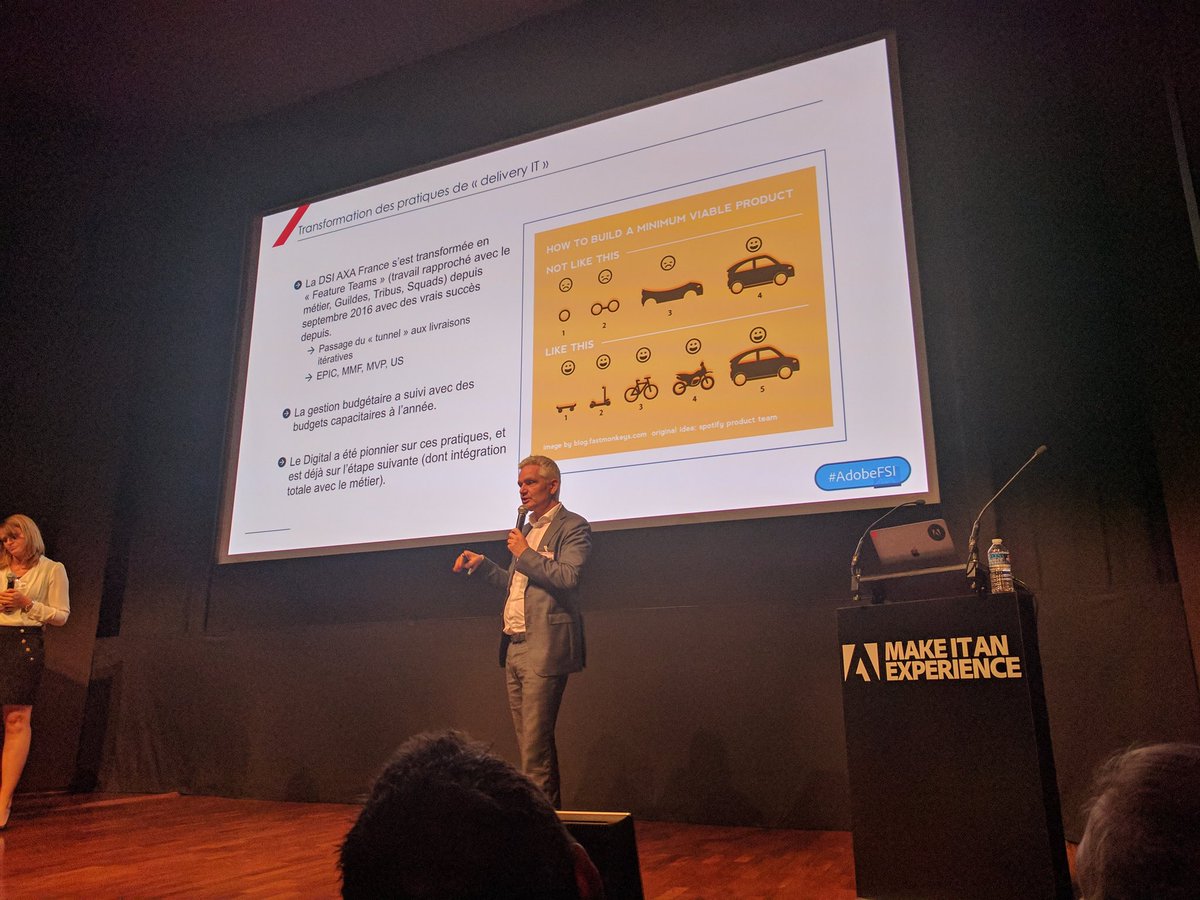romaincollet's tweet photo. L'#Agilite chez @AXA une réalité opérationnelle concrète #AdobeFSI https://t.co/vRDKdef7up