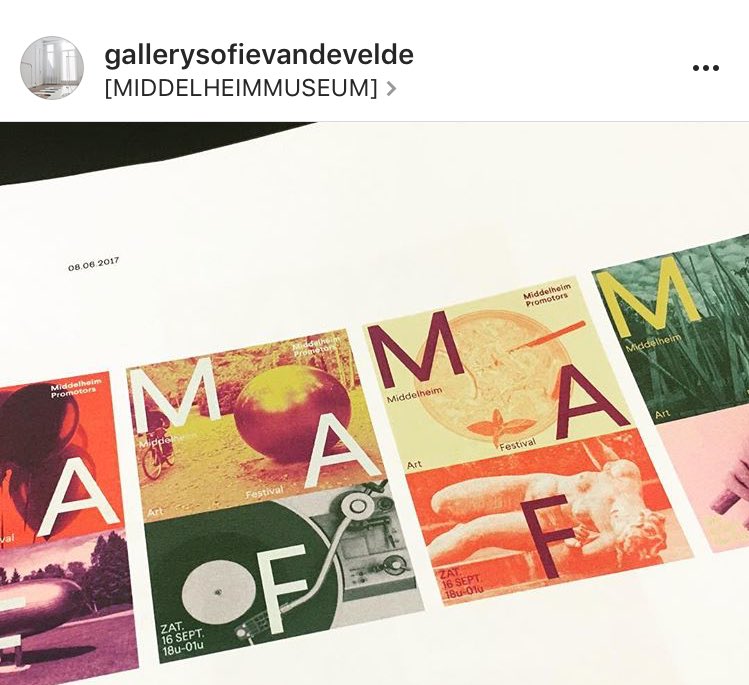 Voorbereiding #MAF17 met @plus_one_art en Sofie Van de Velde. Safe the date. Saturday September 16th @middelheim