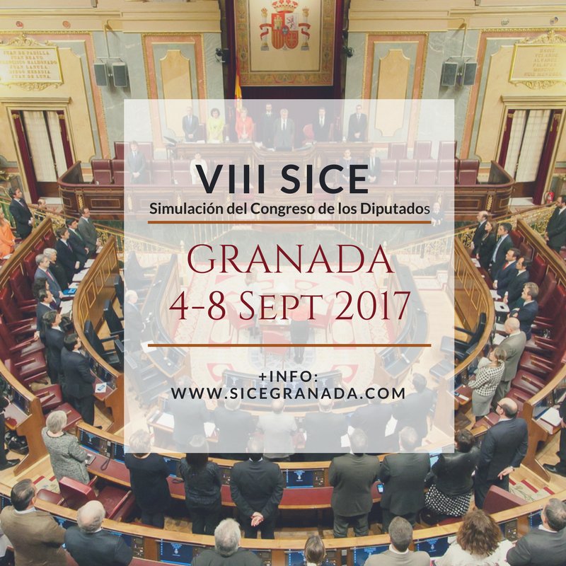 sicegranada's tweet photo. ¡LA SICE HA VUELTO¡ Granada, 130 jóvenes simulando ser Diputadxs. Te lo vas a perder? del 4 - 8 de Septiembre +info: https://t.co/hQvOWRWOpP https://t.co/e9Onjbw3r4