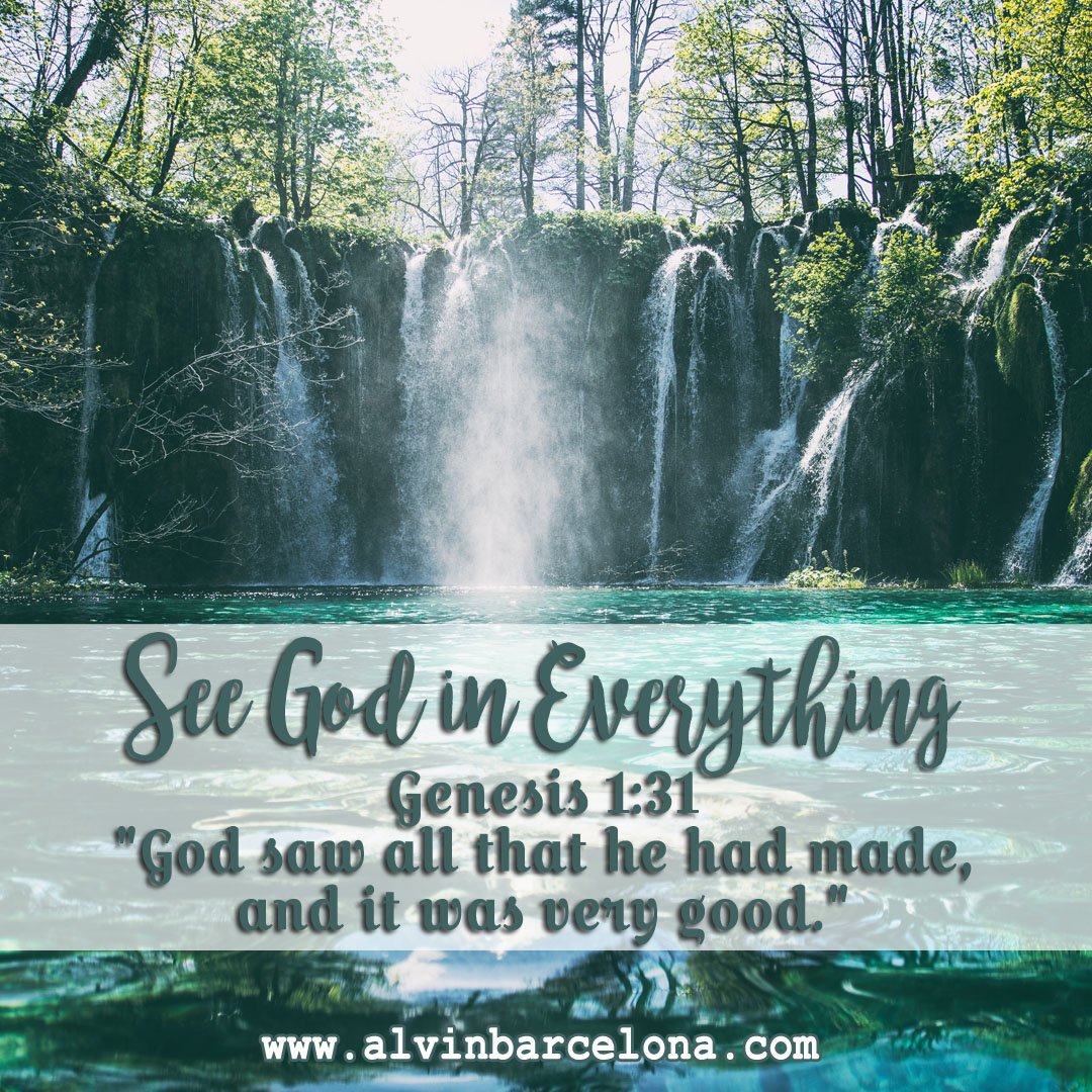 BrotherAlvinB's tweet photo. See God in everything.
Genesis 1:31 "God saw all that he had made, and it was very good."
#seegodineverything #m3sy #alvinbarcelona https://t.co/4O33rgo2VP