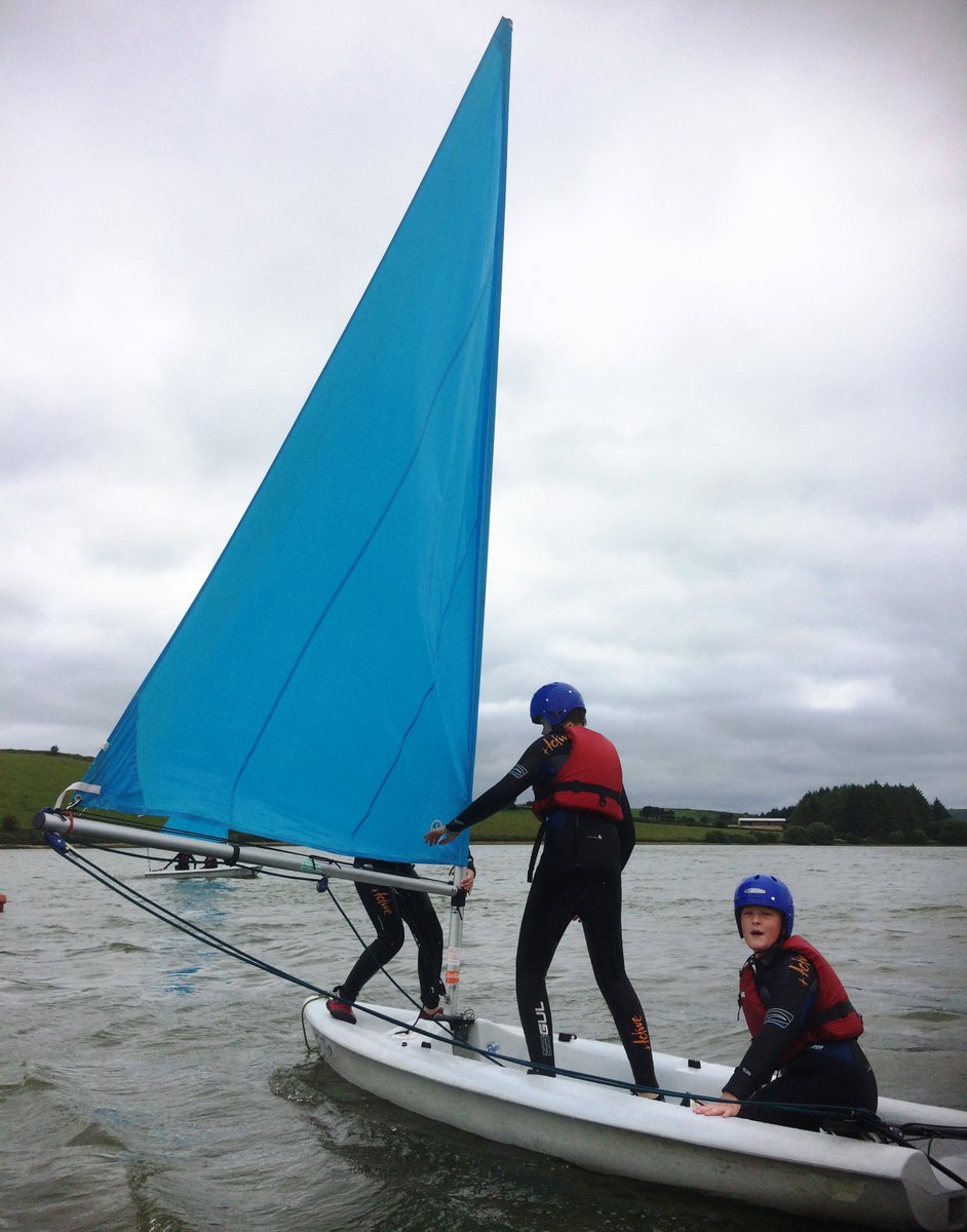 Callingtoncol's tweet photo. @Callingtoncol students having fun at their after College Sailing Club @SiblybackLake #sailing #Callington #Cornwall https://t.co/cAymztUPs2