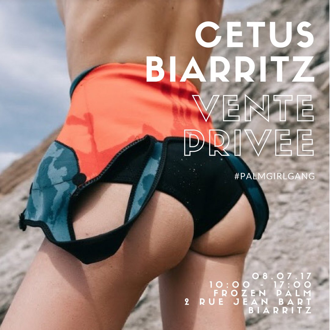 Vente Privée <a href="/CetusBiarritz/">Cetus Biarritz</a> au Frozen Palm Biarritz. RDV le 08.07 #PalmGirlGang