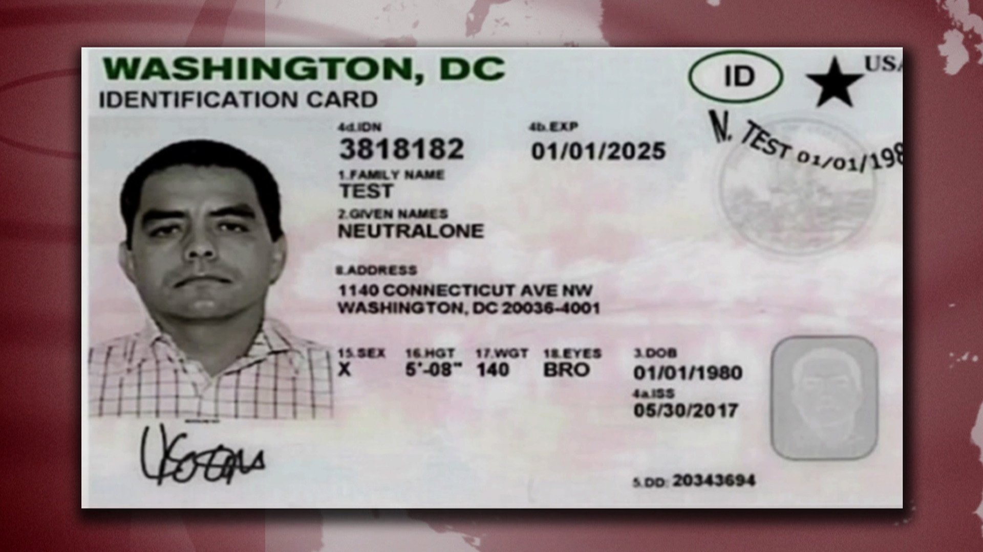 Washington Id Card 2019