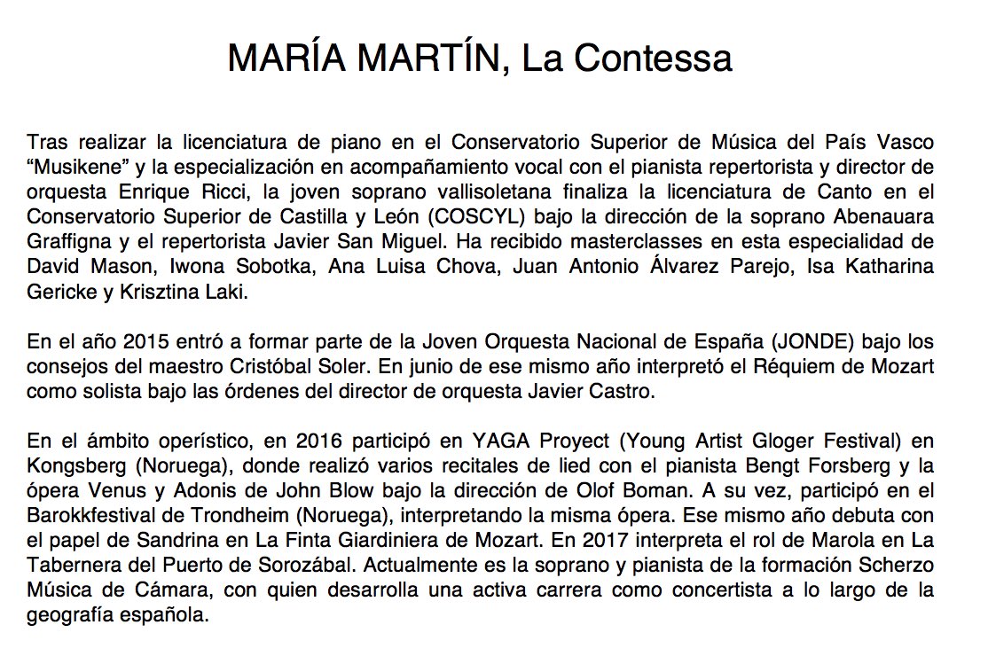 OperaCamaraVlc's tweet photo. María Martin- La Contessa https://t.co/txH5txEFLE