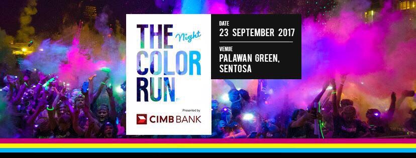 OneRunSG's tweet image. Event date: 23 September 2017
.
.
Do check out " thecolorrun.com.sg " for more info ! 😊
#colorrun #colorrunsg #happiest5k #colorrun2017