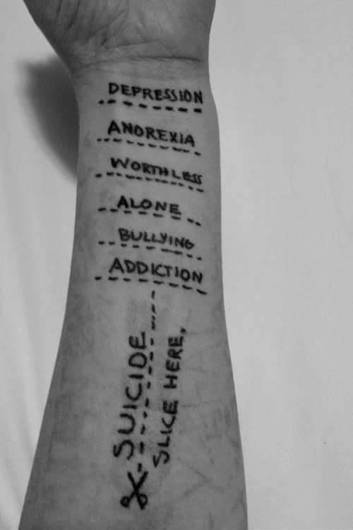 Suicidal thoughts tweet media