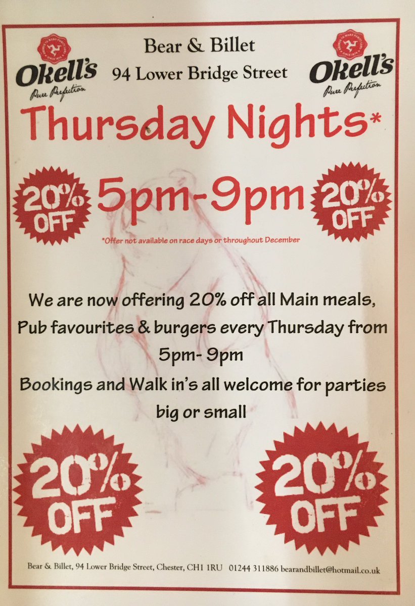 bearandbillet's tweet image. Don't say we don't spoil you...!
#Discount #thursdaytreat