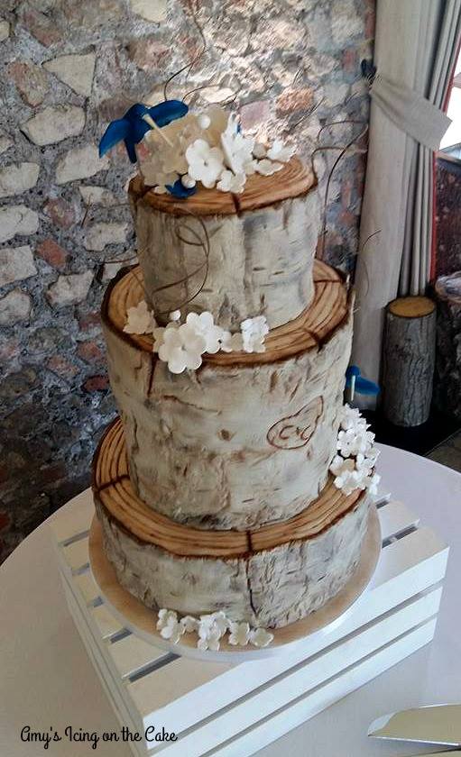 Amy S Icing Cake On Twitter A Birch Tree Themed Wedding Cake