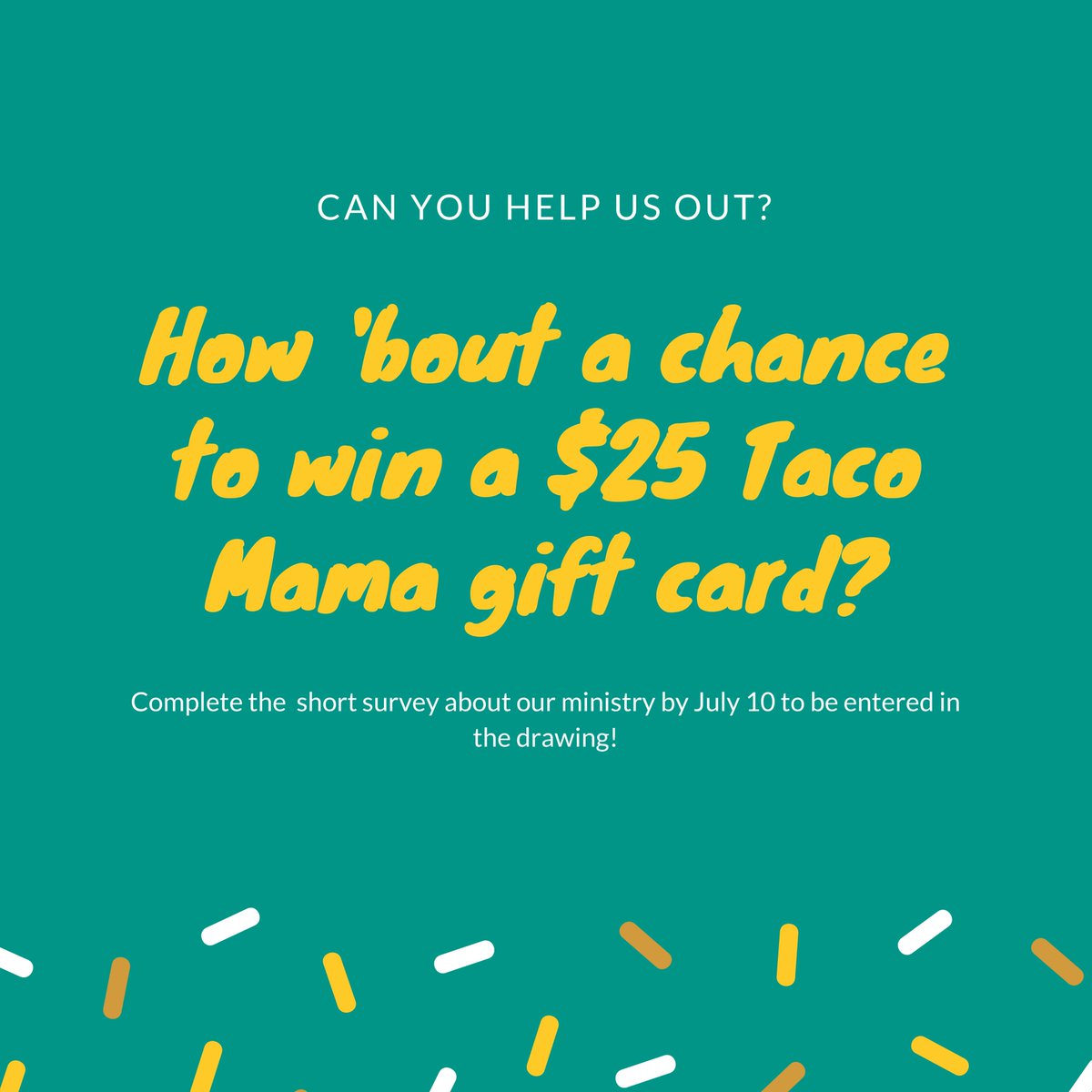 Dawson_CM's tweet photo. What college student wouldn't like the chance to win some @EatAtMama? Help us out by filling out this survey --> https://t.co/Lqjt5ZaWCq https://t.co/my8lQXlVgM