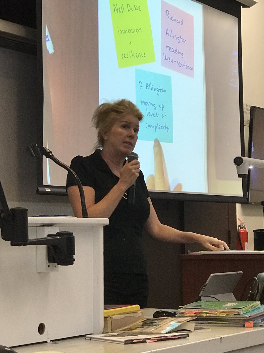 JennyLenz's tweet photo. Learning about the research on teaching non-fiction to students, so fascinating! #TCRWP @MaryEhrenworth #rstories17 https://t.co/y8n6tzq7KC