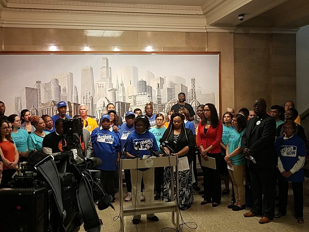 jcua_chicago's tweet photo. .@ActionNowChi rep speaks to emotional, physical cost on communities from CPD misconduct, also cost $600 million in settlements #fopcontract https://t.co/kFBDDXAO2N
