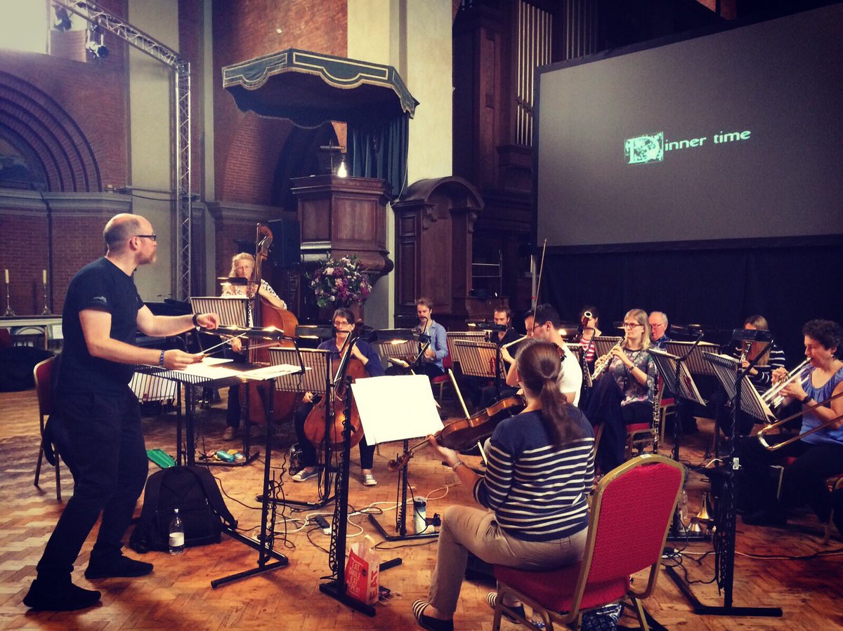 Working hard rehearsing for tonight's <a href="/ChaplinOfficial/">Charlie Chaplin</a> <a href="/CarlDavisMusic/">Carl Davis</a> screening at <a href="/PromsatStJudes/">Proms at St Jude's</a>! orchestraofstpauls.org/events/stjudes…
