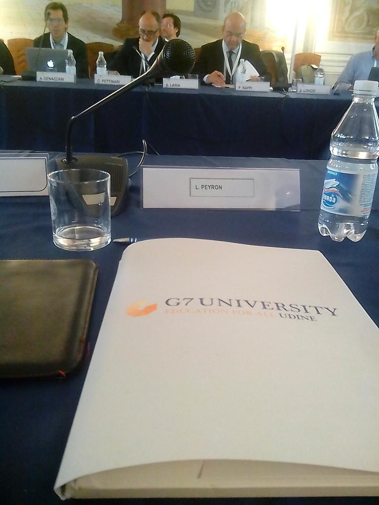 Ad #Udine per il #G7University .... Sognando una cittadinanza globale dei saperi e delle persone #pensareconlode