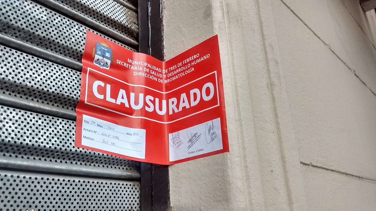 CECILIADEMARTE's tweet photo. Porque tu salud esta primero,desde la M3F estamos continuamente controlando la salubridad d los comercios @picasso_andrea @Municipalidad3F https://t.co/e7OuoCx74y