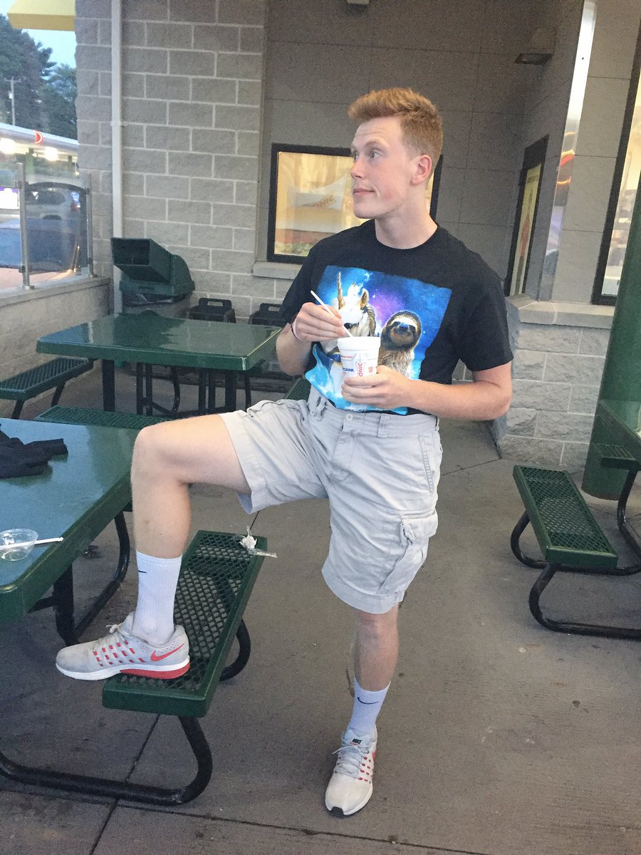 CONNSpecialists's tweet photo. Ethiopian long distance runner @bgeezy81 replenishes his body post run, you will see him in the @espn body issue #cargoSZN #guesstheshake https://t.co/piLvXhLQwX