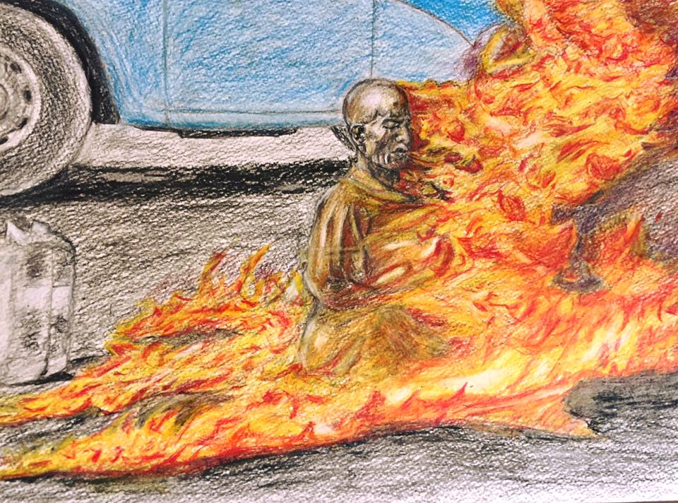 IvansRevenge's tweet photo. Burning Monk
#Burningmonk #colorpencils #charcoal #drawing #fire https://t.co/C3QvzOghXy
