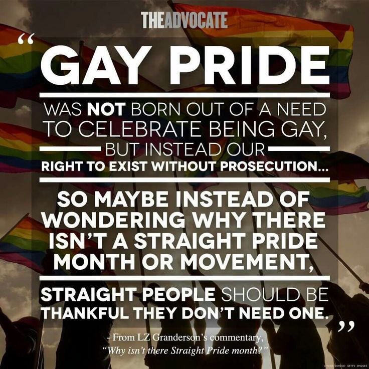 Everyone who think #HeterosexualPrideDay should be a thing please read this..
